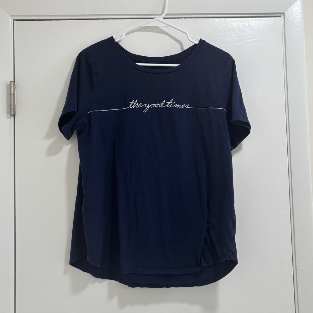 Embroidered cotton Tee